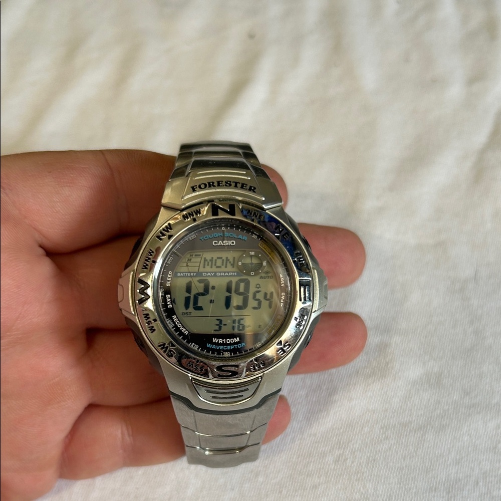 Casio forester excellent condition Silver Men's Digital Watch